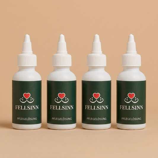 Fellsinn Pflegelösung Nachfüllflasche für die Nebelbürste™, Hund und Katze